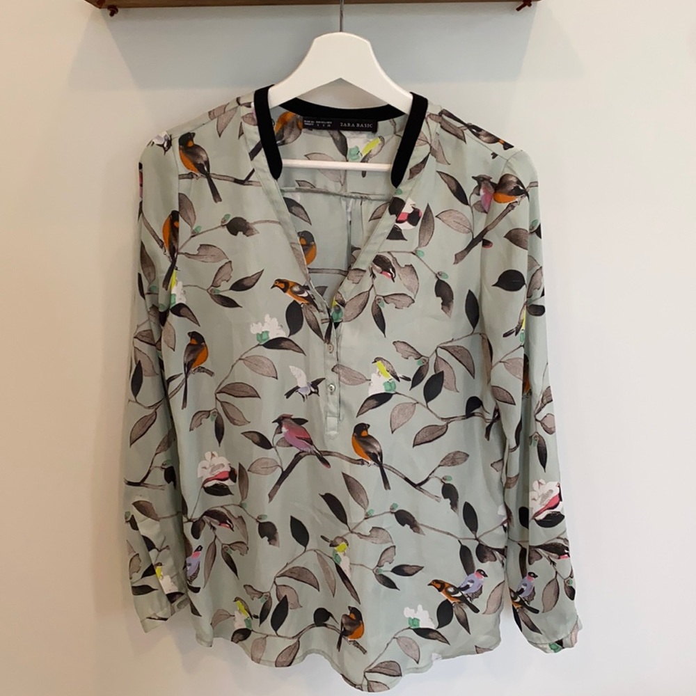 Zara Bird Blouse